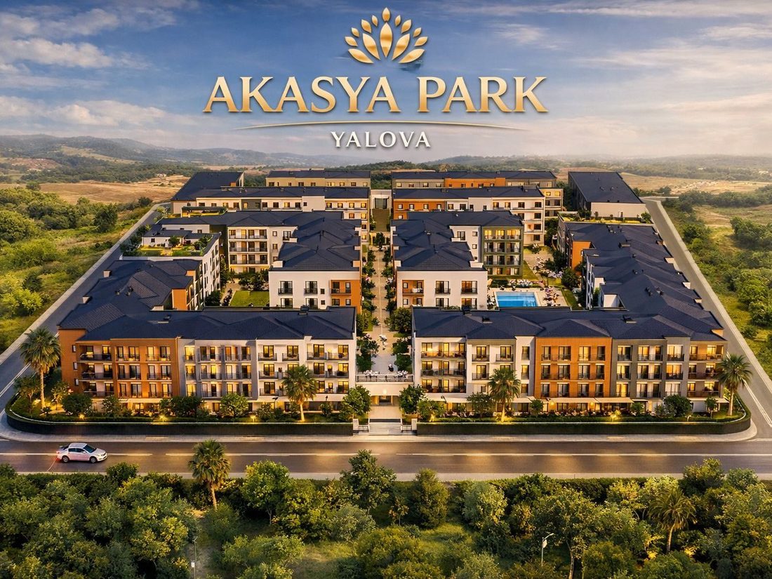 Luftbild der Wohnanlage Akasya Park