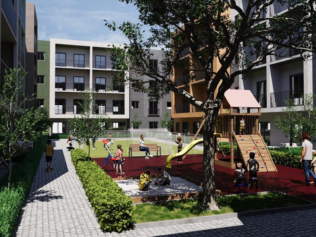 Kinderspielplatz in der Wohnanlage